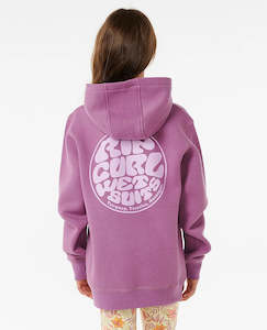 Girls 8 14yrs: Wetsuit Icon Hood - Dusty Purple