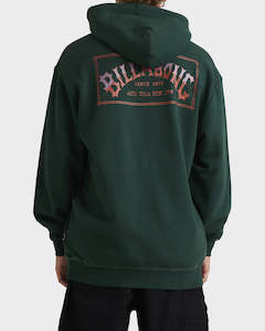 Hoodies Sweats: Vintage Arch Pop Hood - Deep Forrest