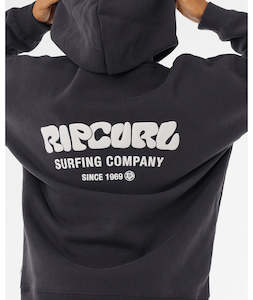 Surf Puff Heritage Hood - Washed Black/Cream