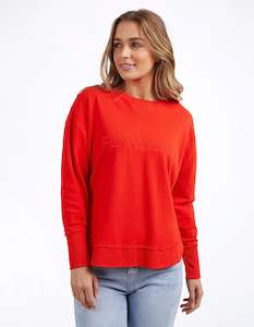 Womenswear: Simplified Crew - Bright Red