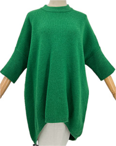 Womenswear: Oversize Jumper - 80310-4/Green