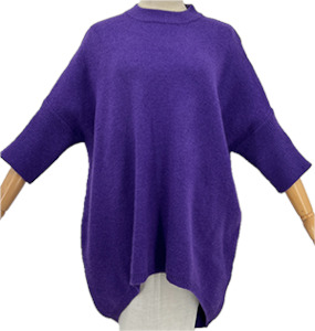 Womenswear: Oversize Jumper 80310-6/Purple