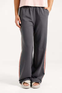 Palazzo Pants - Graphite with Blossom Tape