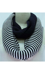 Scarves: Stripe Knit Snood