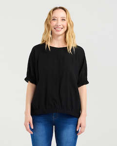 Fashion Tops: Ella Top - Black