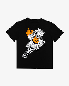Boys 2 8yrs: Black Tiger Slam Dunk Tee