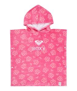 Girls 2 8yrs: Stay Magical Printed Hooded Towel - Pink Cosmos Flip Flowers