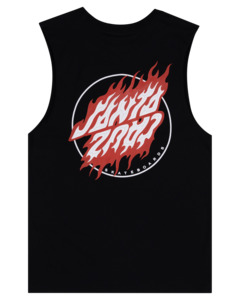 Boys 8 14yrs: Flamed Dot Upside Down Muscle