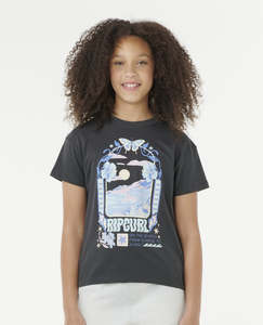 Girls 8 14yrs: Sunset Skies Art Tee