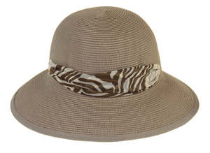 Lani Scarf Trim Hat - Mushroom