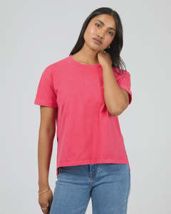 Womenswear: AAE Washed Tee - Berry
