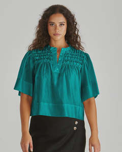 Fillip Ruffle Yoke Blouse