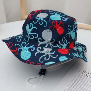 All: Kids Octopus Wide Brim Hat
