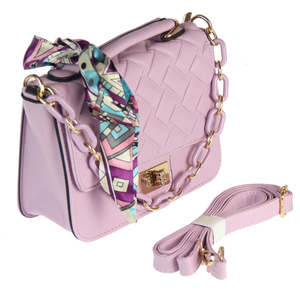 All: Chain & Scarf Bag - Lilac