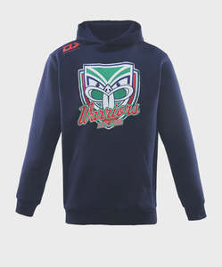 2026 NZ Warriors Junior Graphic Hoodie - Navy