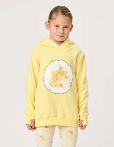 Lemondrop Bunny Pom Pom Hood
