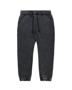 Black Wash Track Pants