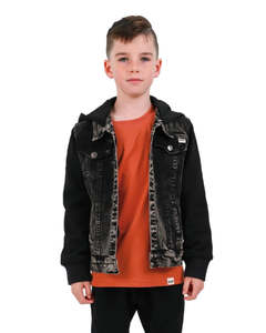 Black Wash Denim Jacket