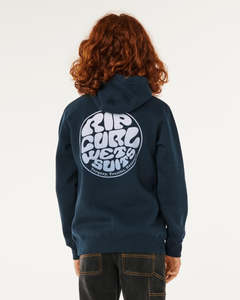 Boys 8 14yrs: Wetsuit Icon Hood - Navy/White