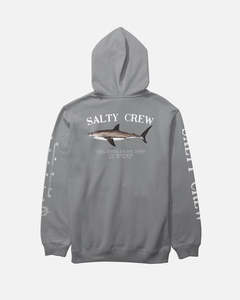 Boys 8 14yrs: Bruce Boys Hood Fleece - Shark grey