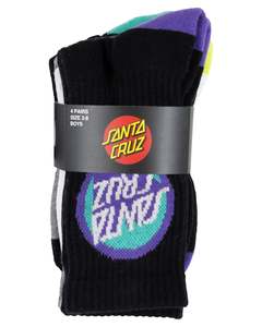 Bold Shadow Dot Crew Sock 4 Pk