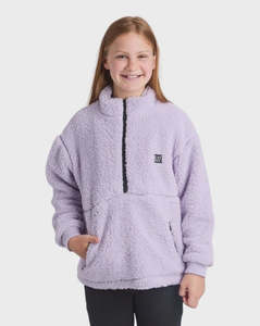 Cozy Quarter Zip Teddy Fleece - Lilac