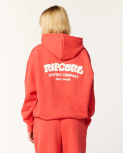 Surf Puff Heritage Hood - Deep Red