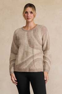 Jumpers: Marbled Knit Swirl  Jumper