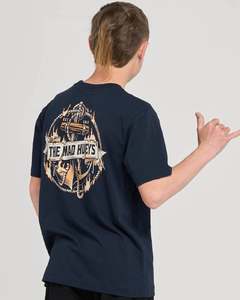 Boys 8 14yrs: Flame Anchor Youth SS Tee - Navy