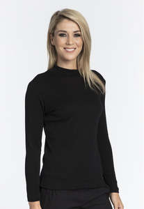 Merino: BR Merino Willow Turtle Neck - Black