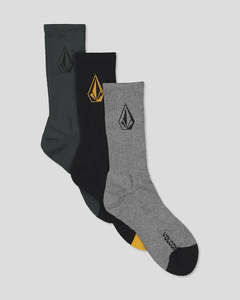 Full Stone Mix Sock 3pk - Multi