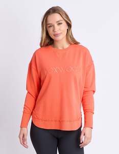 Womenswear: Simplified Crew - Orange Red