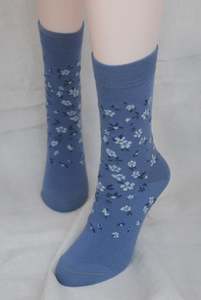 All: Manuka Flowers Merino Sock - Marine Blue