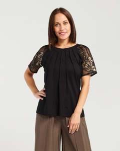 Womenswear: Selah Top - Black