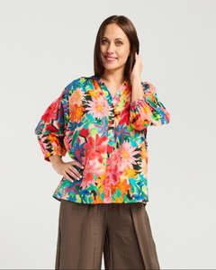 Evie Shirt - Tropic Garden