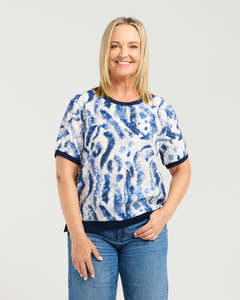 Womenswear: Zoe Top - Blue Mist