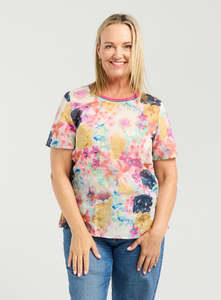 Lina Top - Floral Canvas