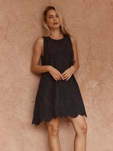 Mavis Broderie Shift Dress