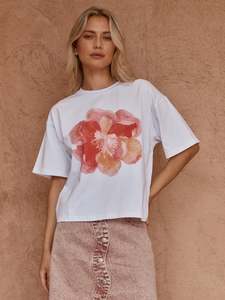 Womenswear: Salore Printed Tee - Peony