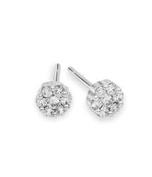 Earrings: 18ct White Gold Diamond Earrings