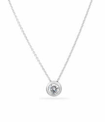 Necklaces: Diamond Solitaire Necklace