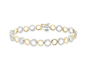 18ct Gold & Diamond Bracelet
