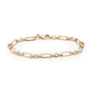 9ct Gold Paperclip Bracelet