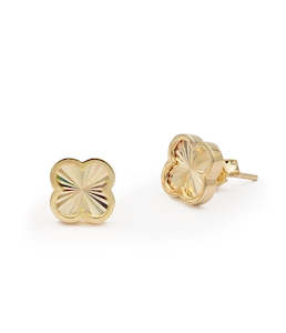 9ct Gold Petal Earrings
