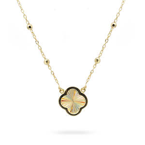 Necklaces: 9ct Gold Petal Necklace