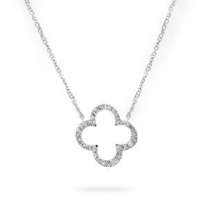Necklaces: 9ct White Gold Diamond Necklace