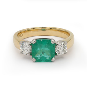 Emerald & Diamond Ring