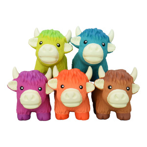 Dog Toys: Latex Highland Cow Dog Toy