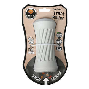 Pet One Blitz Rubber Treat Roller Dog Toy