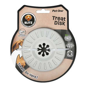 Pet One Blitz Rubber Treat Disk Dog Toy